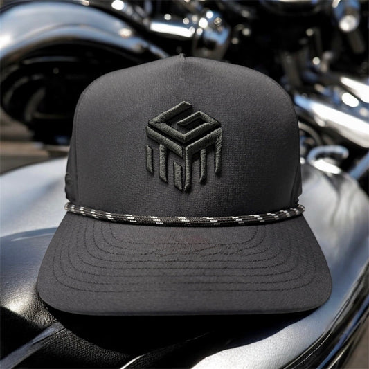 Hat TGM Black Logo Snapback