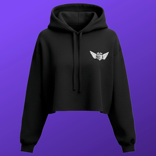 Women's Live Free Ride Hard Crop Top Hoodie
