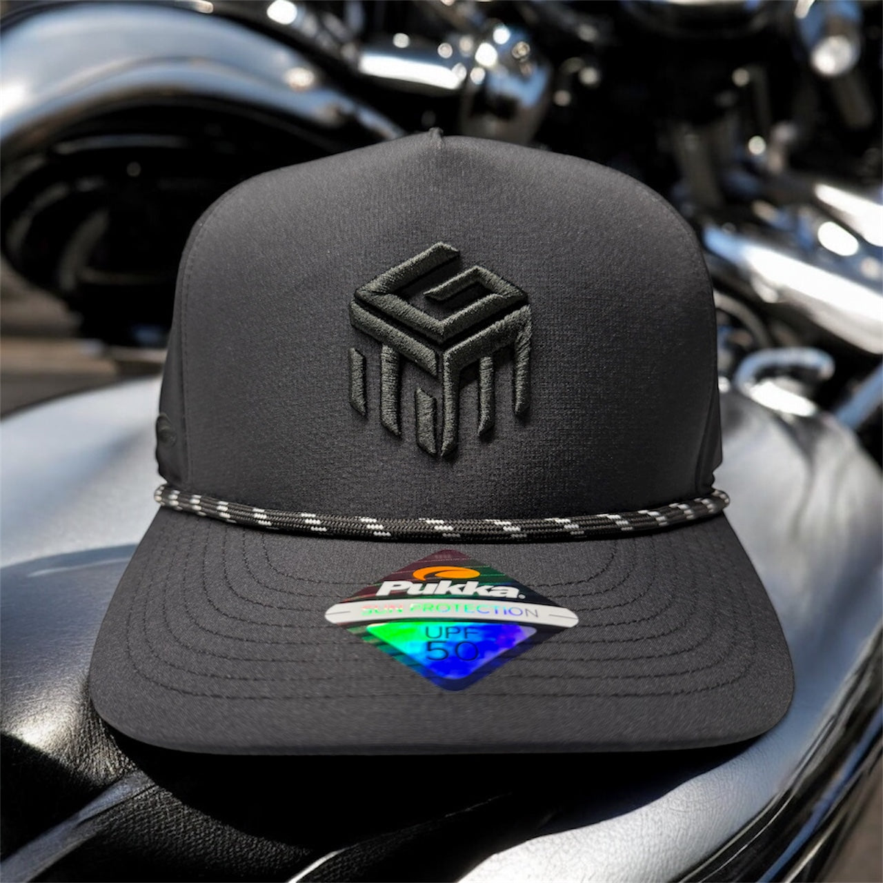 Hat TGM Black on Black Snapback