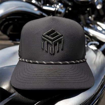 Hat TGM Black on Black Snapback