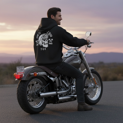Unisex Live Free Ride Hard Hoodie