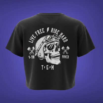 Women's Live Free Ride Hard Crop Top