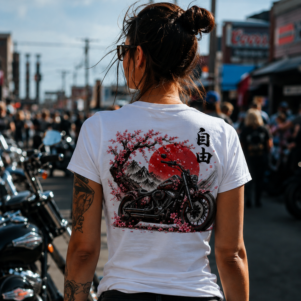 Unisex Sakura Harley Freedom T-Shirt