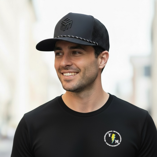 Hat TGM Black Logo Snapback