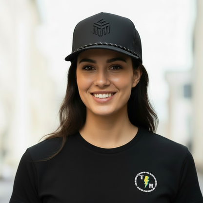 Hat TGM Black Logo Snapback