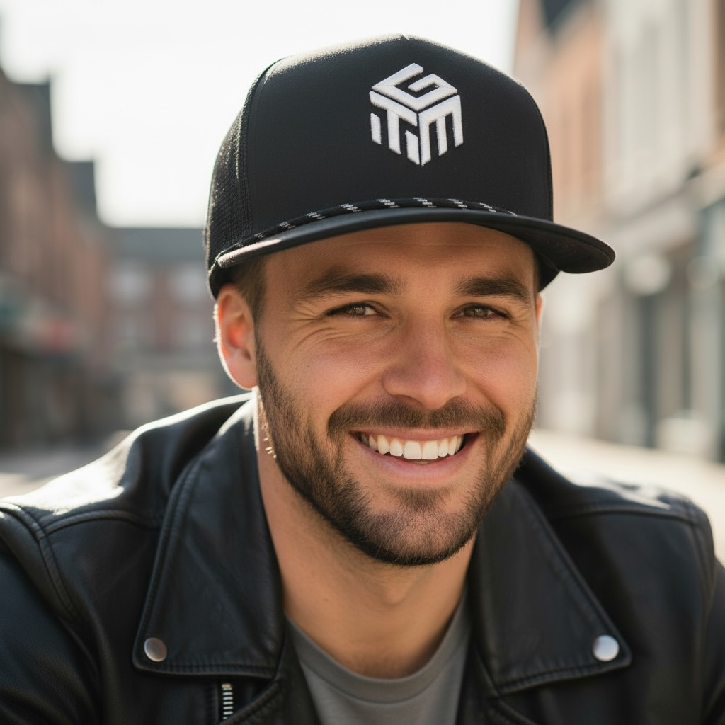 Hat TGM White Logo Snapback