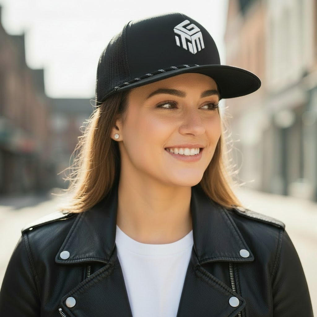 Hat TGM White Logo Snapback