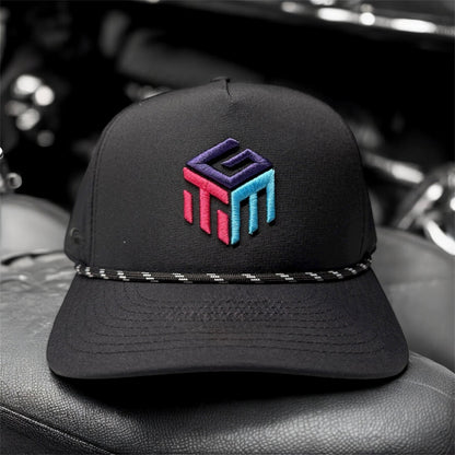 Hat TGM Tricolor on Black Snapback