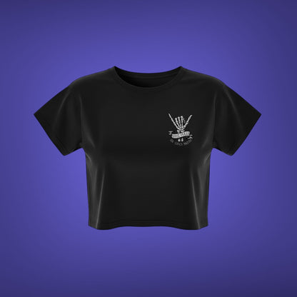 Women's Carpe Diem Crop T-Shirt - Black