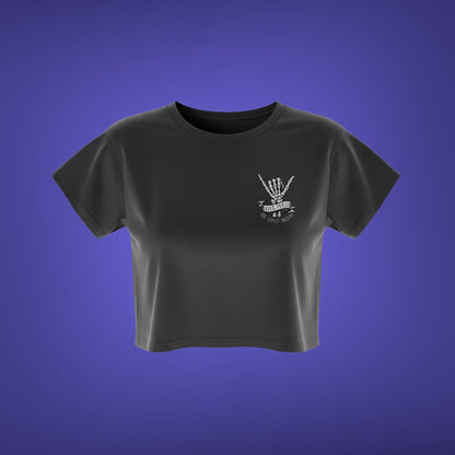 Women's Carpe Diem Crop T-shirt - Gray