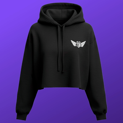 Women's Live Free Ride Hard Crop Top Hoodie